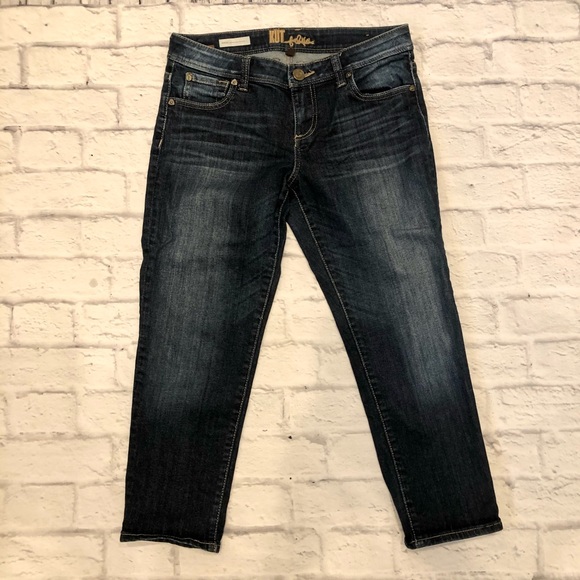 Kut from the Kloth Angie Cropped Skinny Boyfriend Jeans - Picture 2 of 4